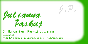 julianna paskuj business card