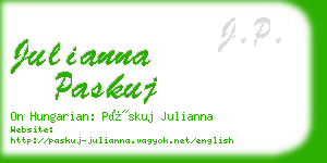 julianna paskuj business card